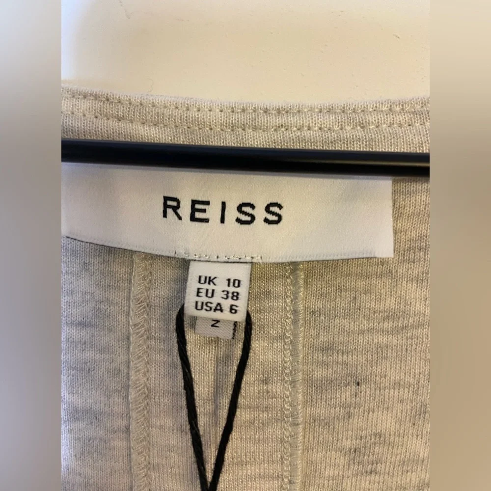 REISS Lacey Dolman Sleeve T-shirt Dress Gray Size US 6 NWT New